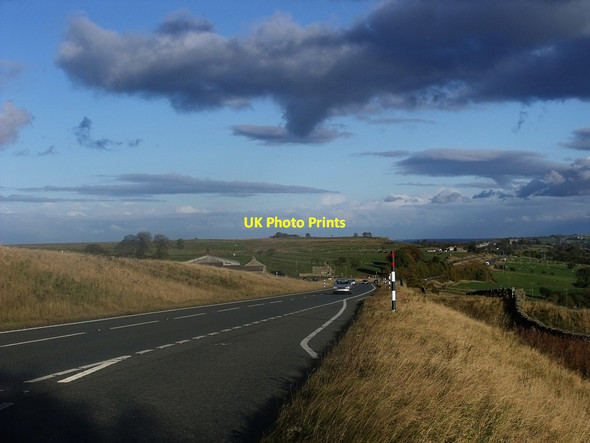 Photo 6"x4" The A66 westbound lanes Gilmonby c2010