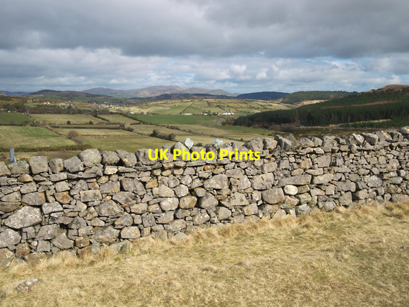 Photo 6"x4" Dry stone wall near Meelmore Lodge Kilcoo c2010
