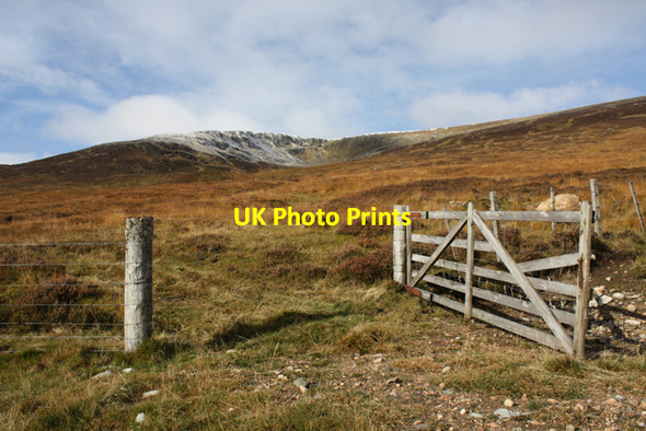 Photo 6"x4" Gate in sheep fence below Coire Dubh Kinloch Loggan c2010