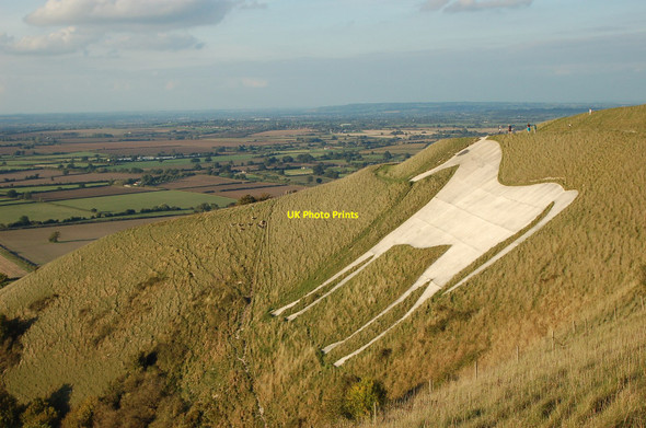 Photo 6"x4" Westbury White Horse, Wiltshire Bratton\/ST9152 c2010