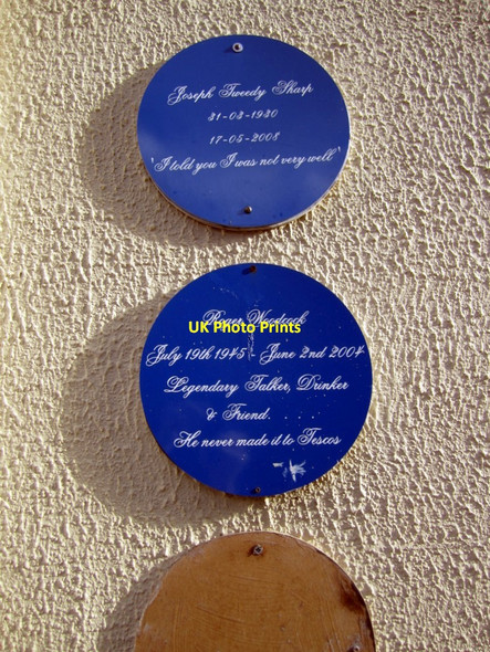 Photo 6"x4" Fake heritage blue plaques, Pudding Chare Newcastle upon Tyne c2010