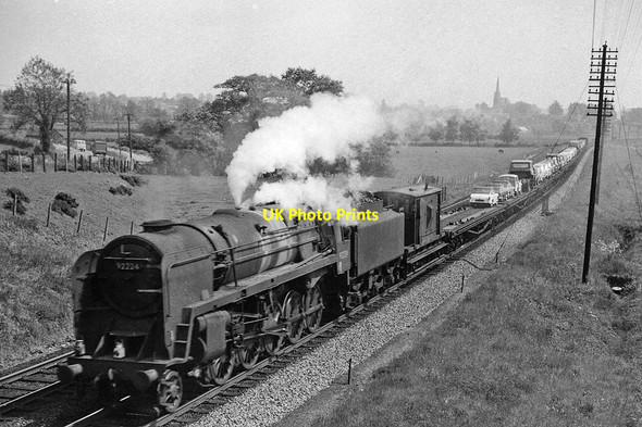 Photo 6"x4" Down car train north of Kings Sutton Twyford\/SP4736 c1963
