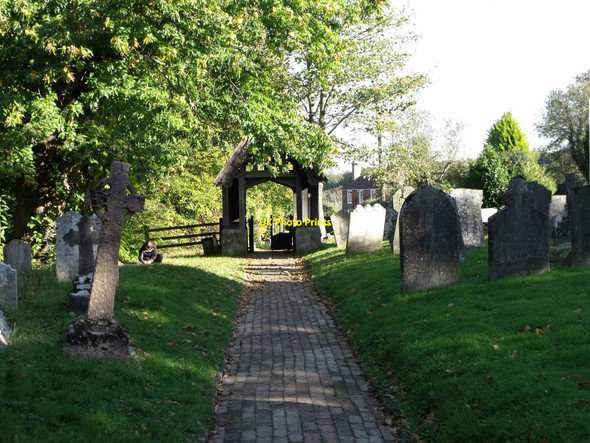 Photo 6"x4" Beckley churchyard, East Sussex Clayhill\/TQ8423 c2010