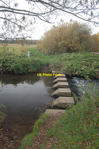 Photo 6"x4" Stepping Stones on the River Witham near Barkston Barkston c2010