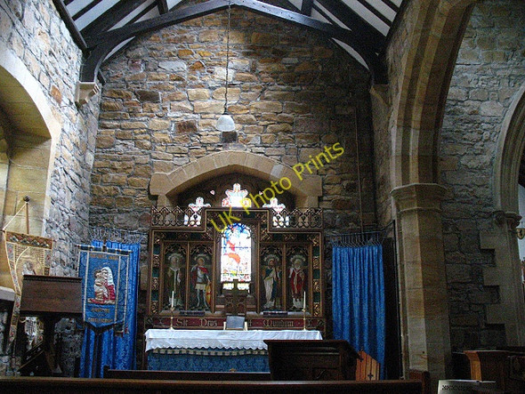 Photo 6"x4" Chatton, Holy Cross: side chapel Chatton c2009