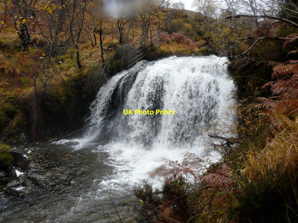 Photo 6"x4" Waterfall on Allt Achadh na M\u00c3\u00b2ine Allt Achadh na M\u00f2ine c2010