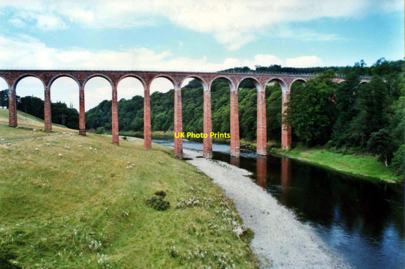 Photo 6"x4" Leaderfoot Viaduct near Melrose Newstead\/NT5634 c1997