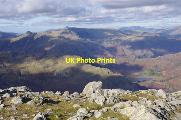Photo 6"x4" The Langdale Pikes from Wetherlam Far End\/SD3098 c2010