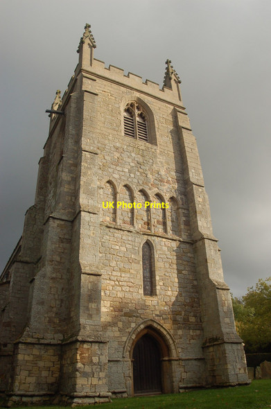 Photo 6"x4" Church Tower, Wainfleet Wainfleet Bank c2010