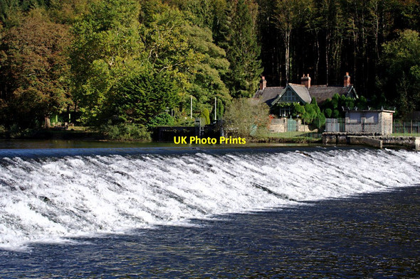 Photo 6"x4" Lopwell Dam and Lopwell Lodge Lopwell c2010