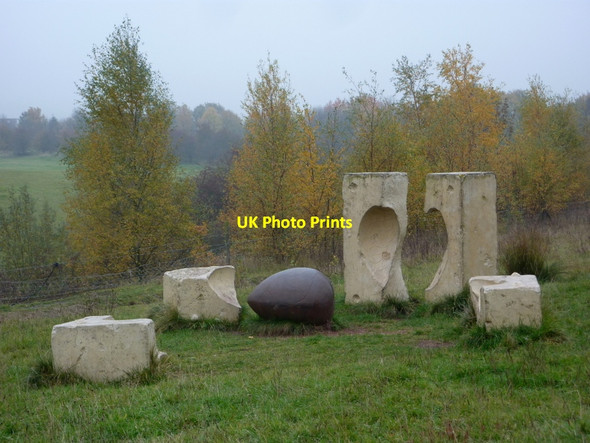 Photo 6"x4" Sculpture in the Peter Fidler Reserve Bolsover c2010