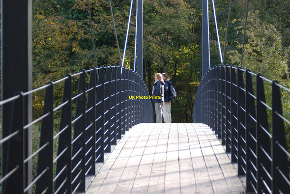 Photo 6"x4" Suspension Bridge, Attingham Park Atcham c2010