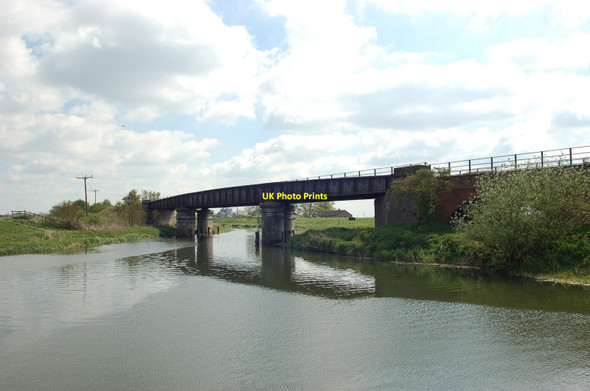 Photo 6"x4" Old Railway Bridge at Bardney Lock, Lincolnshire Bardney c2010