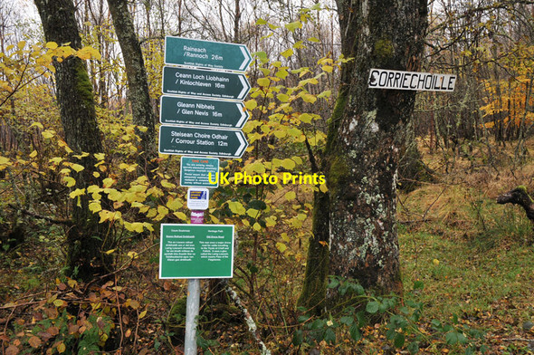 Photo 6"x4" Signs marking rights of way near Spean Bridge Inverroy c2010
