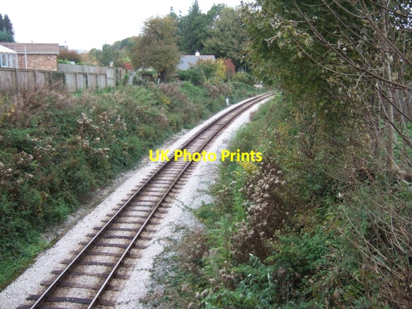 Photo 6"x4" South Devon Railway from Old Totnes Road bridge Buckfastleigh c2010