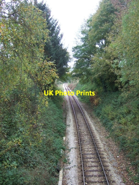 Photo 6"x4" South Devon Railway from Old Totnes Road bridge Buckfastleigh c2010 P1