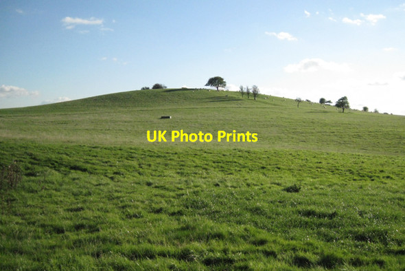 Photo 6"x4" Hill southeast of Bushwood Orchard Farm Lowsonford c2010