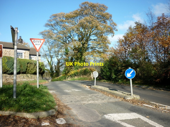 Photo 6"x4" The junction of Burn Bridge Lane and Brackenthwaite Lane Daw Cross c2010