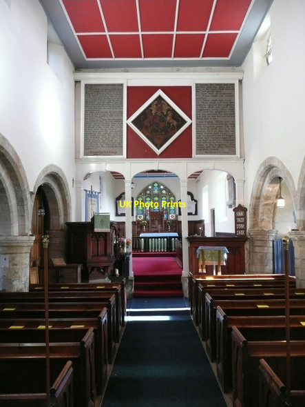 Photo 6"x4" Interior of  St Michael's Church, Bempton Bempton c2010