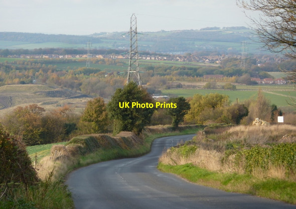Photo 6"x4" Sutton Lane leaving the village of Sutton Scarsdale Sutton Scarsdale c2010