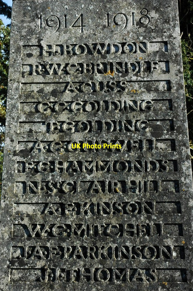 Photo 6"x4" Names on Kingscote War Memorial Kingscote\/ST8196 c2010