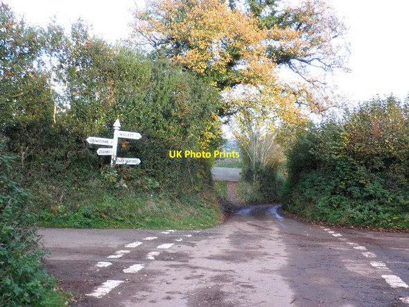 Photo 6"x4" Crossroads, near Lower Vexford Lower Vexford c2010