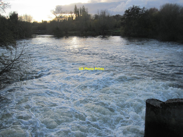 Photo 6"x4" River Thames below the weir at Day's Lock Little Wittenham c2010