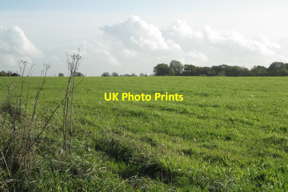 Photo 6"x4" Amalgamated fields near Mumbleys Plat Alveston Down c2010