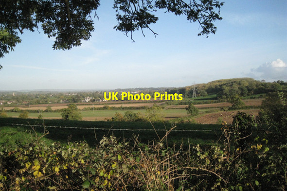 Photo 6"x4" Fields east of Fowler's Hill Alveston Down c2010