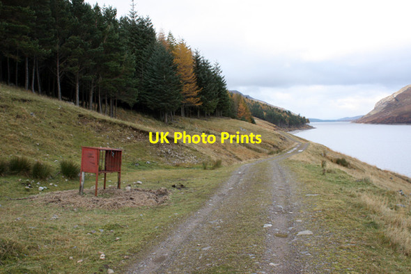 Photo 6"x4" Track alongside Loch Ericht Meall Dubh\/NN5677 c2010