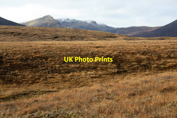 Photo 6"x4" Moorland above Loch Ericht Allt Ton an Eich c2010