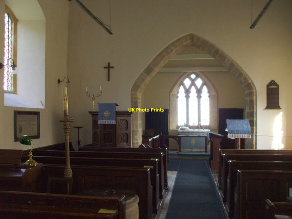 Photo 6"x4" Interior of St. Nicholas, Bratton Seymour Bratton Seymour c2009