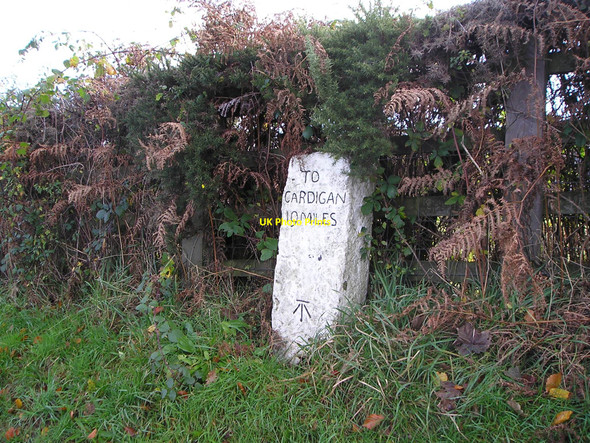 Photo 6"x4" To Cardigan 19 miles Pren-gwyn c2010