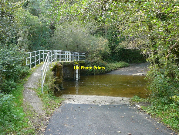 Photo 6"x4" Deep ford at Vicar's Mill northwest of Llandissilio Llanycefn c2010
