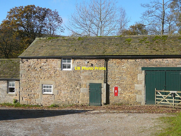 Photo 6"x4" Barn with post box at Upper Booth Upper Booth c2010
