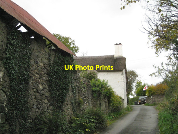 Photo 6"x4" Hill Farm, south of Christow Bennah c2010
