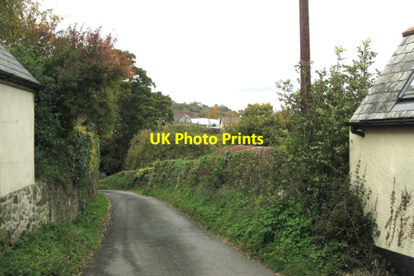 Photo 6"x4" Lane to Christow, looking towards Bennah Bennah c2010