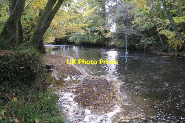 Photo 6"x4" River Teign below Spara Bridge Lower Ashton c2010