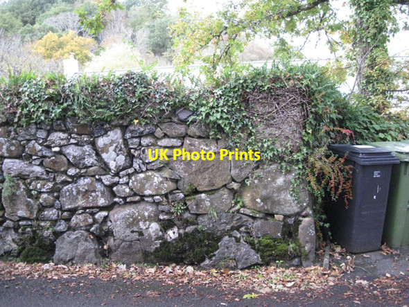 Photo 6"x4" Boundary wall, Byteign Cottage Lower Ashton c2010