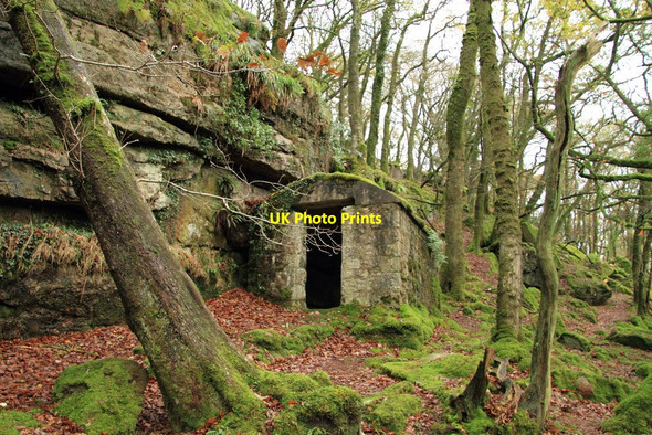 Photo 6"x4" Burra Tor workmen's hut Sheepstor c2010