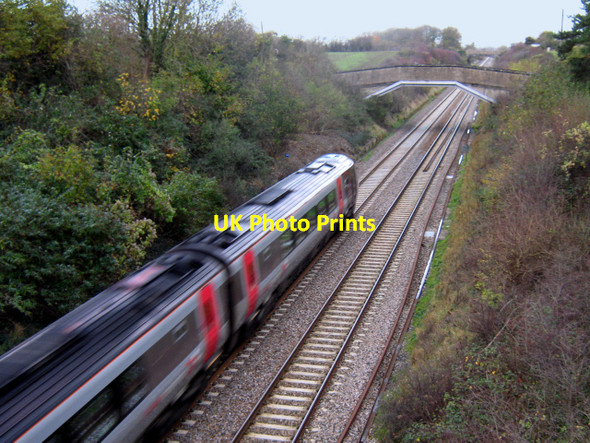 Photo 6"x4" Bristol-bound train Down End c2010