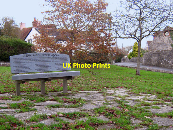 Photo 6"x4" Puriton Village Green Puriton c2010