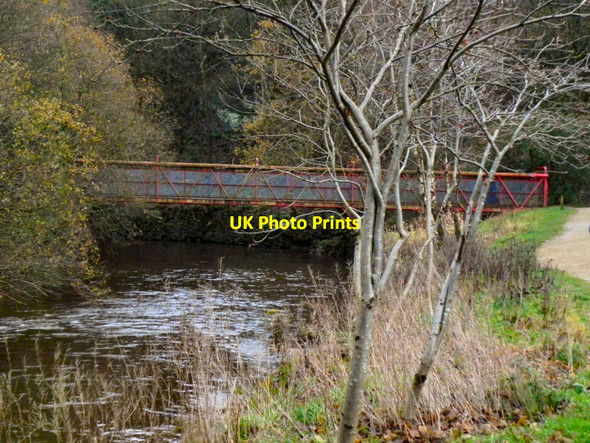 Photo 6"x4" River Croal, Footbridge Farnworth\/SD7305 c2010