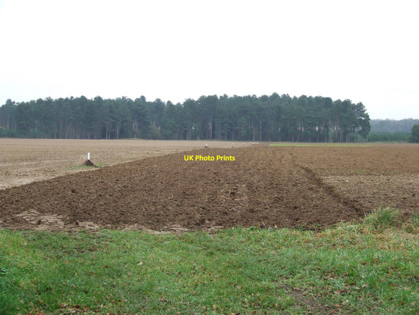 Photo 6"x4" Ploughed Field Bridgham c2010