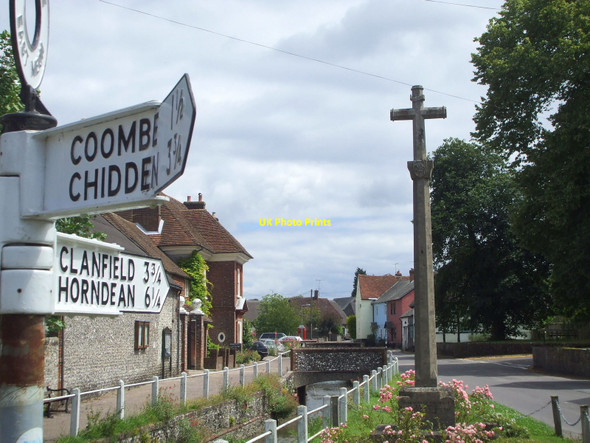 Photo 6"x4" War memorial and stream, East Meon, Hants East Meon c2008