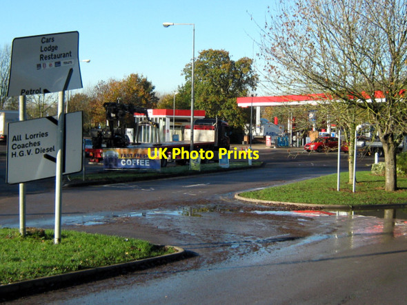 Photo 6"x4" Entrance to Podimore service station Podimore c2010