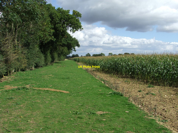 Photo 6"x4" Footpath With Views Gipping c2010