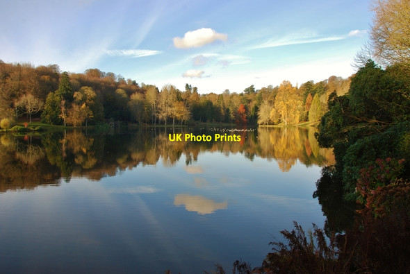 Photo 6"x4" Stourhead Gardens: Lake Reflections Gasper c2010