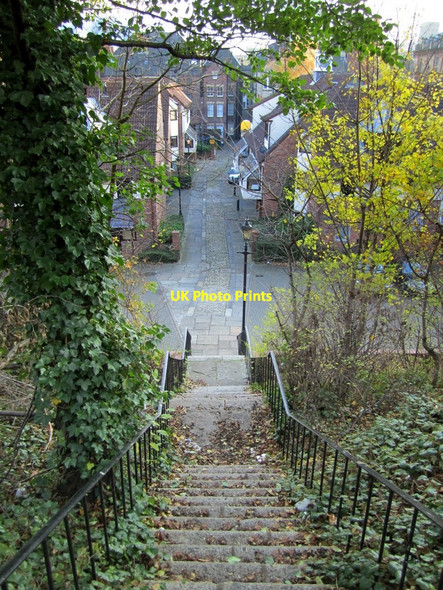 Photo 6"x4" Steps to Broad Garth from Dog Bank Newcastle upon Tyne c2010