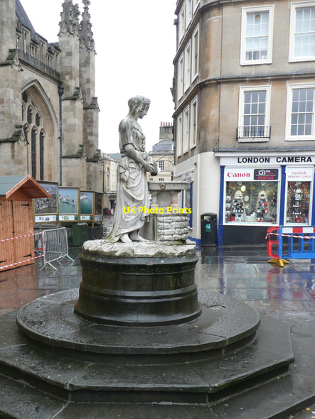 Photo 6"x4" Drinking fountain, Cheap Street, Bath Bath\/ST7464 c2010